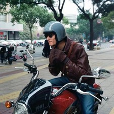 Casco Moto Vintage Jet Unisex