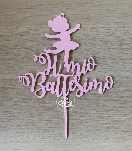 Cake topper mio battesimo - mio,