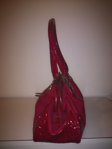 Borsa bauletto rosso ciliegia - bauletto,