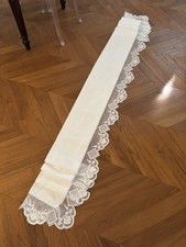 ANTICA TOVAGLIA PER ALTARE CON PIZZO IN FILET