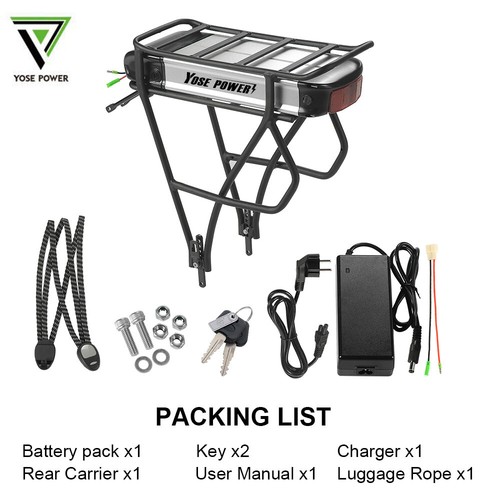 36v13ah batteria bici - batteria,