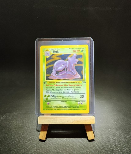 Carta pokemon muk fossil - pokemon,