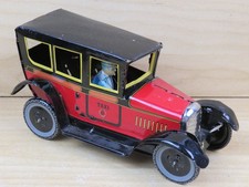 vecchia MACCHINA IN LATTA TAXI CITROEN carica a molla vintage giocattolo di