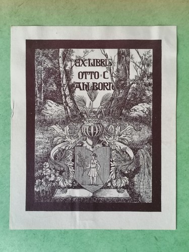 Exlibris otto ahlborn - exlibris, (312)
