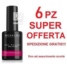6 PZ MESAUDA COLORI GEL POLISH NAIL COLOR SMALTO SEMIPERMANENTE UV LED GEL 5 ML