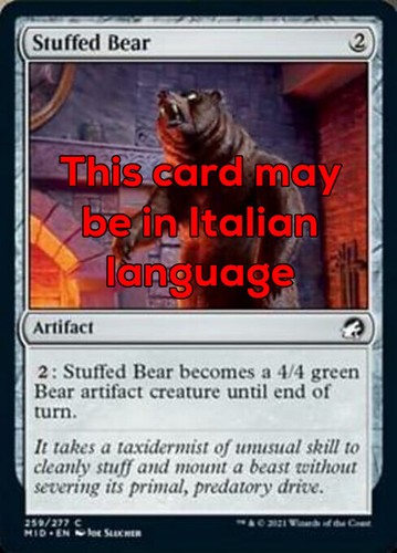 Mtg stuffed bear - mtg,
