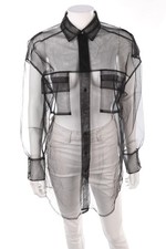 ZARA Hemd-Bluse S Transparent