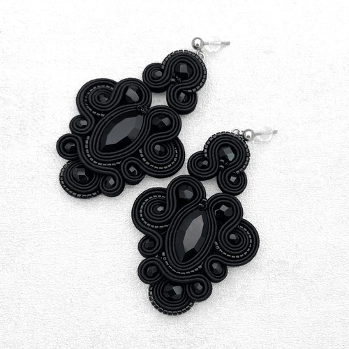 Orecchini pendenti soutache - orecchini,