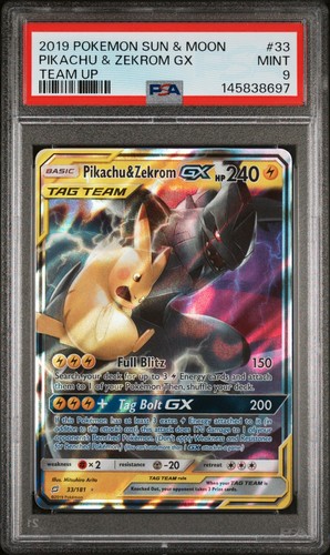 Psa mint pikachu zekrom gx - pikachu,