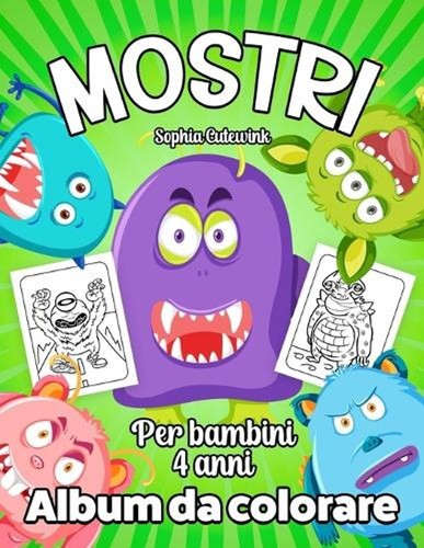 Mostri album colorare - colorare, per