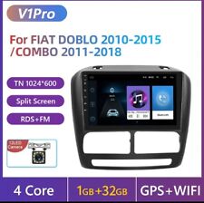 autoradio per FIAT DOBLO 2010-2015 2din 1G+32GB Wifi BT 4Core Rds+RetroCamera.