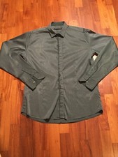 DAVID MAYER NAMAN CAMICIA UOMO Tg.M VERDE GESSATO