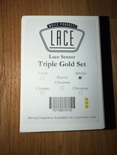 Lace Sensor Gold Pickup per Chitarra Confezione da 3 S-S-S Set Bianco