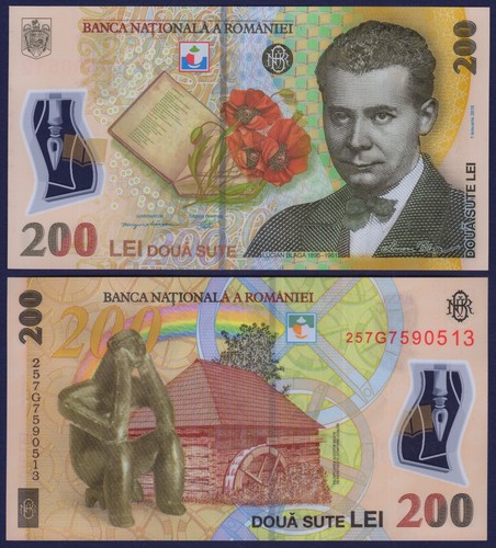 Romania p122o 200 lei - romania,