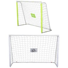 HOMCOM Porta Calcio per Adulti con Bersaglio e Pali in Tessuto Oxford