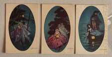 LIBERTY ART NOUVEAU-AUTORE ZANDRINO-CARNEVALE-LOTTO 3 CARTOLINE-C93-196