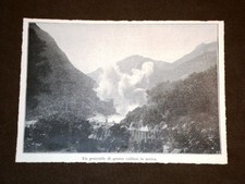 WW1 Prima Guerra Mondiale 1914 - 1918 Carnia Grosso proiettile in arrivo Friuli