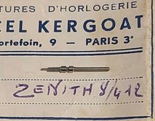 1xZenith 12"' cal. 120 120T