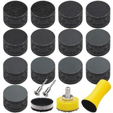 SIQUK 130 Pezzi Dischi Abrasivi 25mm Dischi Abrasivi Rotondi Dischi Carta