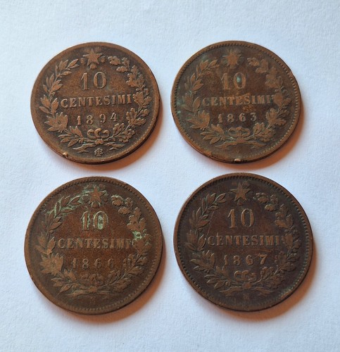 Monete regno italia lotto 4 - d'italia,
