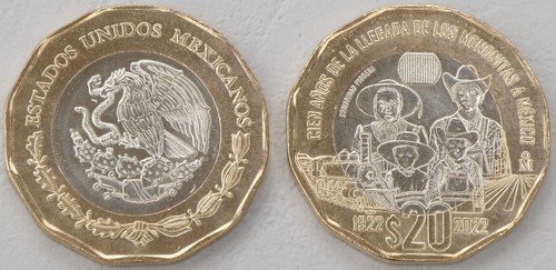 Messico pesos moneta - messico,