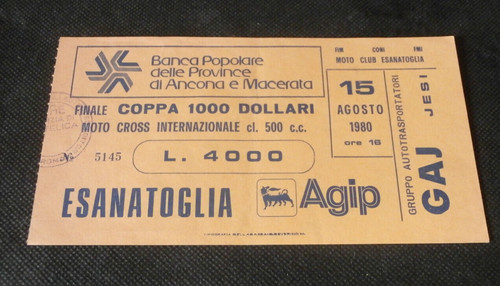 Ticket coppa 1000 dollari - -,