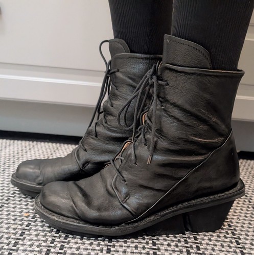 Trippen platform boots black - platform,