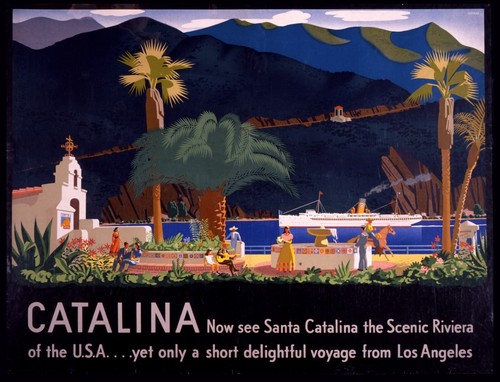 Catalina usa poster retrò - catalina,
