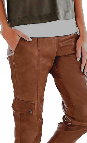 Pantaloni pelle lammnappa - pelle,