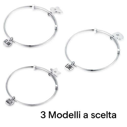 Bracciale rigido donna - donna, acciaio