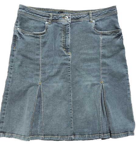 Gonna denim grigia deerberg - grigia,