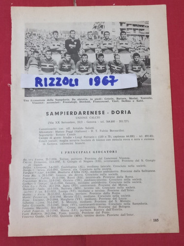Sampierdarenese doria savona - sampierdarenese,