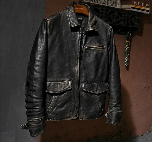 Giacca uomo vintage biker cafe