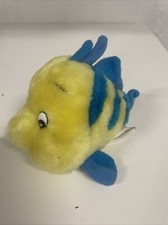 Peluche pupazzo Disney Flounder pesce pesciolino Disney La sirenetta lungo 15 cm