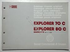 Catalogo Parti di Ricambi Originali SAME Trattori - Explorer 70 C Explorer 80 C