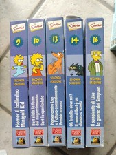 LOTTO STOCK I SIMPSON 5 VHS VIDEOCASSETTE Seconda Stagione
