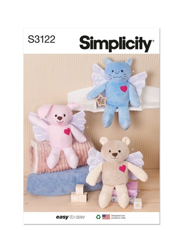 Simplicity 3122 peluche - simplicity, 15"