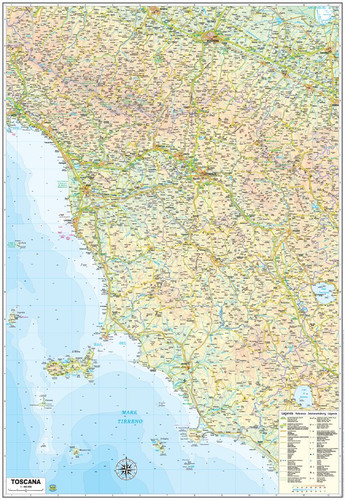 Carta geografica murale - carta,