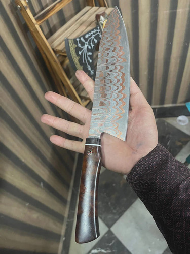Coltello acciaio damascato - coltello, in