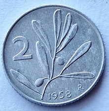 R2 2 LIRE 1958 MOLTO RARA REPUBBLICA ITALIANA ( 1509 )