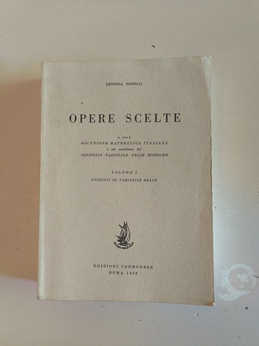 Leonida tonelli opere - tonelli, –