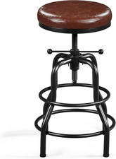 Sgabello Bar Alto Altezza Regolabile 54,5 a 71,5 Cm Imbottiti in Similpelle E Me