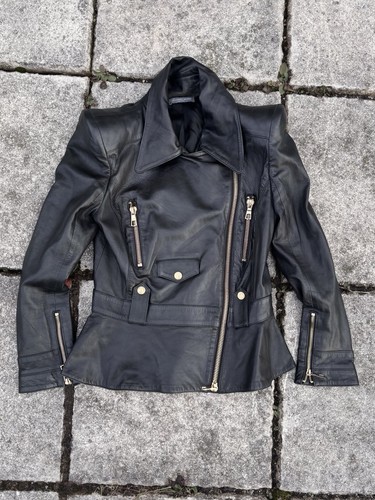 Giacca pelle ritagliata - giacca,