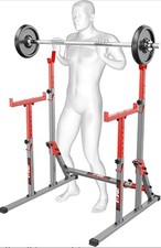 Rack Palestra Professionale In Acciaio Squat Stand Bench Press Capacità 250Kg
