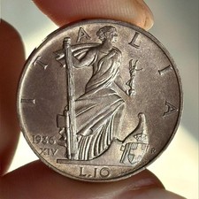 10 LIRE 1936 IMPERO REGNO