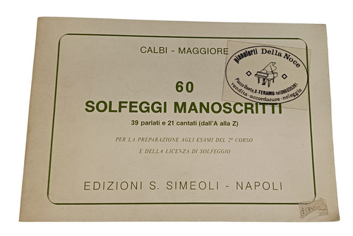 Calbi maggiore solfeggi - 60,