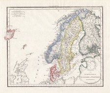 Mappa Scandinavia Norvegia