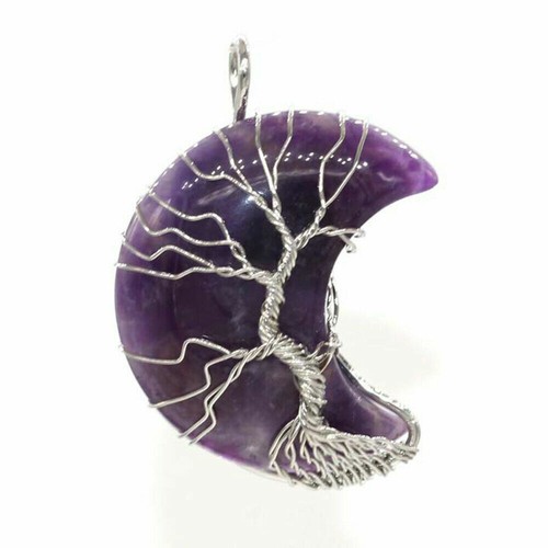 Collana ciondolo pendente luna