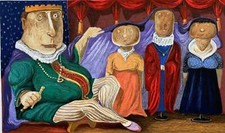 Enrico VIII e le sue mogli Pino Procopio Opera SERIGRAFIA Firmata Numerata POP