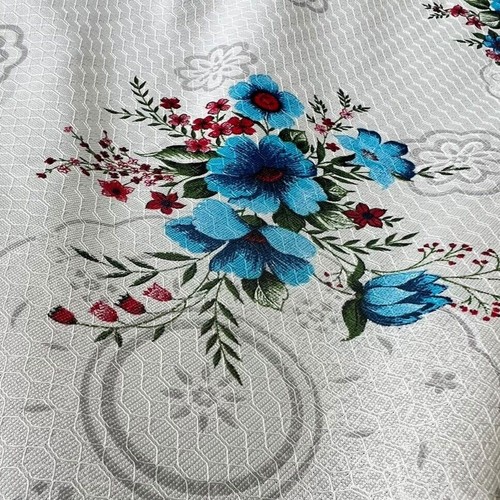 Tovaglia vintage blu - , floreale